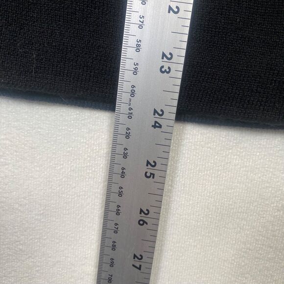 Meister 100% Merino Wool Rabbit Fur Collar 1/4 Zip Sweater Black Velvet Trim - Picture 10 of 11